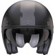 Scorpion BELFAST EVO SPADE Motorcycle Helmet Matt Black-Silver