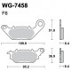 Scheibenbremsbeläge WRP WG-7458