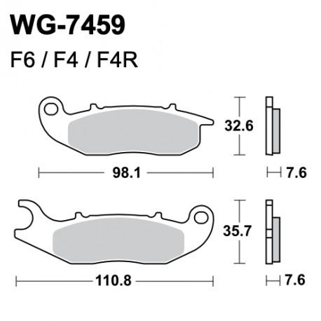 Scheibenbremsbeläge WRP WG-7459