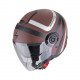 Casque Moto Scorpion EXO-CITY II RIVA Brun mat-Argent