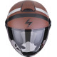 Casque Moto Scorpion EXO-CITY II RIVA Brun mat-Argent