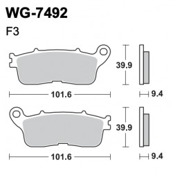 Disc brake pads WRP WG-7492