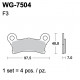 Disc brake pads WRP WG-7504