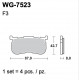 Disc brake pads WRP WG-7523