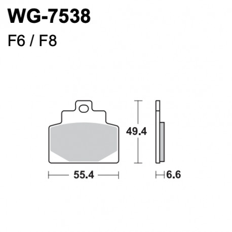 Disc brake pads WRP WG-7538