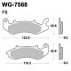 Disc brake pads WRP WG-7568-F6