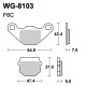 Disc brake pads WRP WG-8103-F6C