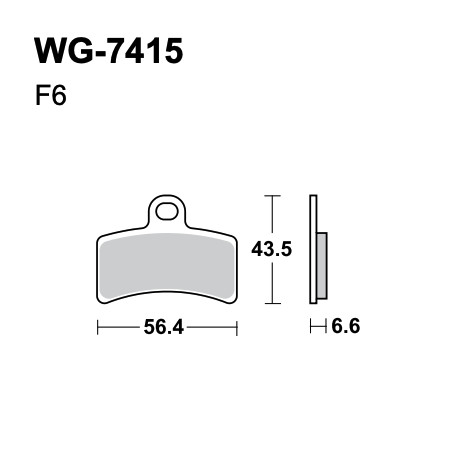 Plaquettes de frein WRP WG-7415-F6