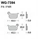 Disc brake pads WRP WG-7394