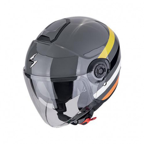 Motorradhelm Scorpion EXO-CITY II BEE Grau-Gelb-Schwarz