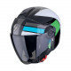 Scorpion EXO-CITY II BLUR Motorcycle Helmet Black-White-Green