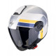 Motorradhelm Scorpion EXO-CITY II BLUR Weiss-Silber-Gelb