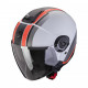 Motorradhelm Scorpion EXO-CITY II VEL MattGrau-Rot