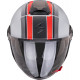 Casque Moto Scorpion EXO-CITY II VEL Gris Mat-Rouge