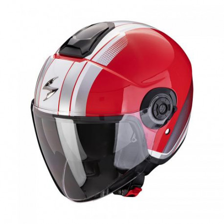 Casque Moto Scorpion EXO-CITY II VEL Rouge-Blanc