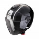 Motorradhelm Scorpion EXO-CITY II VEL MetallSchwarz-Weiss