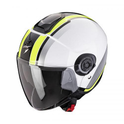 Motorradhelm Scorpion EXO-CITY II VEL Weiss-Neongelb