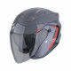 Motorradhelm Scorpion EXO-230 CIT-E Grau-Rot