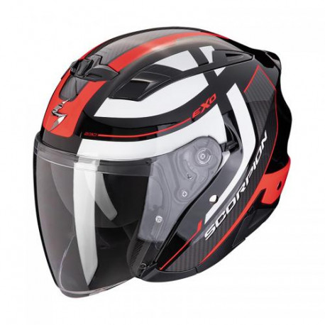 Casque Moto Scorpion EXO-230 PUL Noir-rouge