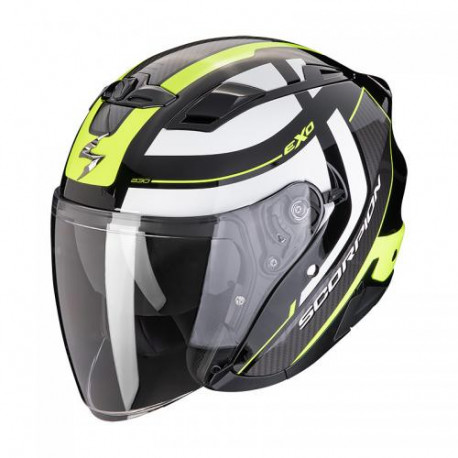 Casque Moto Scorpion EXO-230 PUL Noir- Jaune Fluo