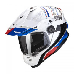 Scorpion ADF-9000 AIR DESERT Motorcycle White-Blue-Red