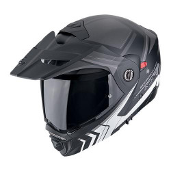 Casque Moto Scorpion ADX-2 LEWIS Noir mat-Argent