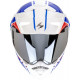 Casque Moto Scorpion ADX-2 LEWIS Blanc-Bleu-Rouge