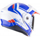 Casque Moto Scorpion ADX-2 LEWIS Blanc-Bleu-Rouge