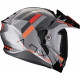 Casque Moto Scorpion ADX-2 GALANE Argent-Noir-Rouge