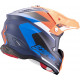 Casque Moto Scorpion VX-22 AIR BETA Bleu Mat-Orange