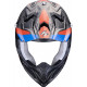 Casque Moto Scorpion VX-22 AIR CX Noir Mat-Bleu-Rouge