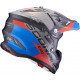 Casque Moto Scorpion VX-22 AIR CX Noir Mat-Bleu-Rouge