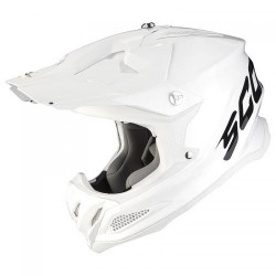 Casque Moto Scorpion VX-22 AIR SOLID Blanc