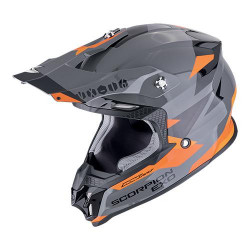 Casque Moto Scorpion VX-16 EVO AIR ROD Gris-Orange