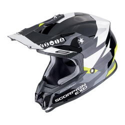 Casque Moto Scorpion VX-16 EVO AIR ROD Noir-Jaune Fluo