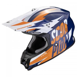 Casque Moto Scorpion VX-16 EVO AIR SLANTER Bleu-Orange