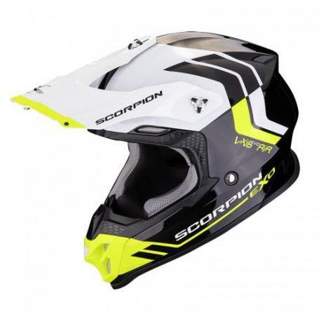 Scorpion VX-16 EVO AIR FUSION Motorcycle Black-Neon Yellow