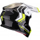 Casque Moto Scorpion VX-16 EVO AIR FUSION Noir-Jaune Fluo