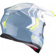 Motorradhelm Scorpion VX-16 EVO AIR FUSION Blau-Neongelb