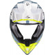 Motorradhelm Scorpion VX-16 EVO AIR FUSION Blau-Neongelb