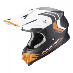 Casque Moto Scorpion VX-16 EVO AIR FUSION Noir Mat-Orange