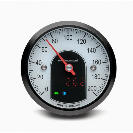 Motogadget motoscope tiny analogue speedometer Black