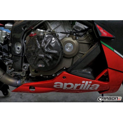 Carbon fiber Engine covers (2 pieces) - Carbone2Race - Aprilia Tuono V4R 1000/1100/ 2011-24