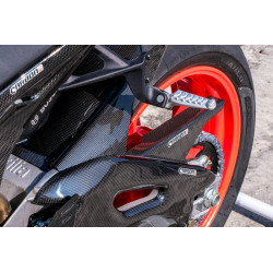 Carbon fiber Chain Cover - Carbone2Race - Aprilia Tuono V4R 1000/1100/ 2011-20