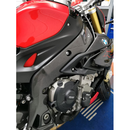 kurz Rahmenschutz aus Kohlefaser - Carbone2Race - BMW S 1000RR 2015-18