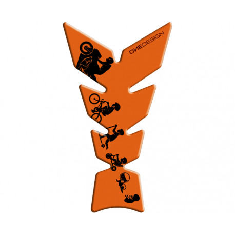 Onedesign Tankpad Universel Matt fluorescent orange 123 x 213,8 mm