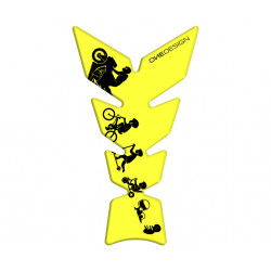 Protection réservoir Onedesign Universel Matt fluorescent yellow 123 x 213,8 mm