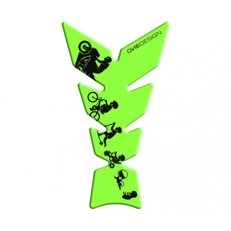 Protection réservoir Onedesign Universel Matt fluorescent green 123 x 213,8 mm