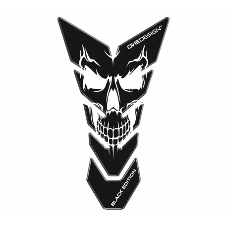 Onedesign Tankschutz Universe Black edition skull 5 white 134 x 230 mm