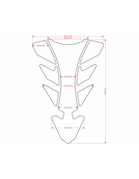 Onedesign Tankpad Universel future with application tape A 153,3 x 225 mm